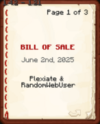 Bill of Sale
